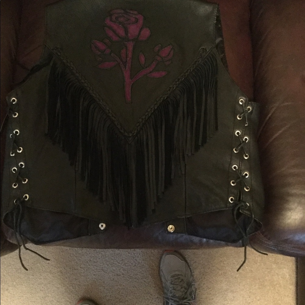 Women Leather Vest
